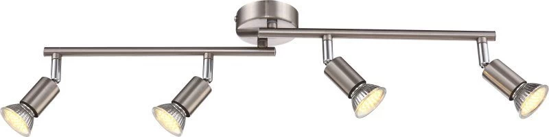 Globo Lighting Matrix Strahler Nickel Matt, Beweglich 3 Globo Lighting Matrix Strahler Nickel Matt, Beweglich