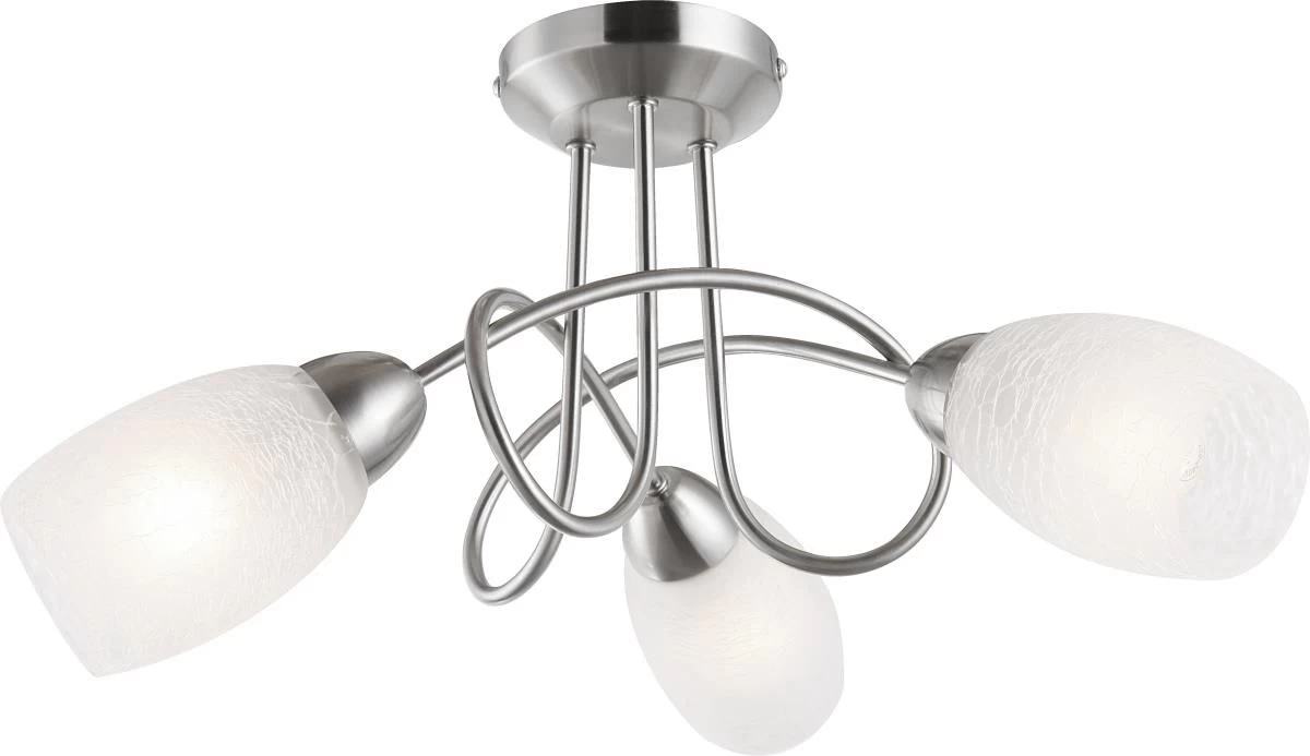 Globo MITIS Deckenleuchte Nickel Matt, 3xE14 3 Globo MITIS Deckenleuchte Nickel Matt, 3xE14