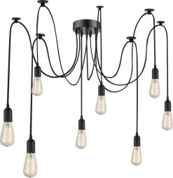Globo MARACANA Hängeleuchte Schwarz, 8xE27