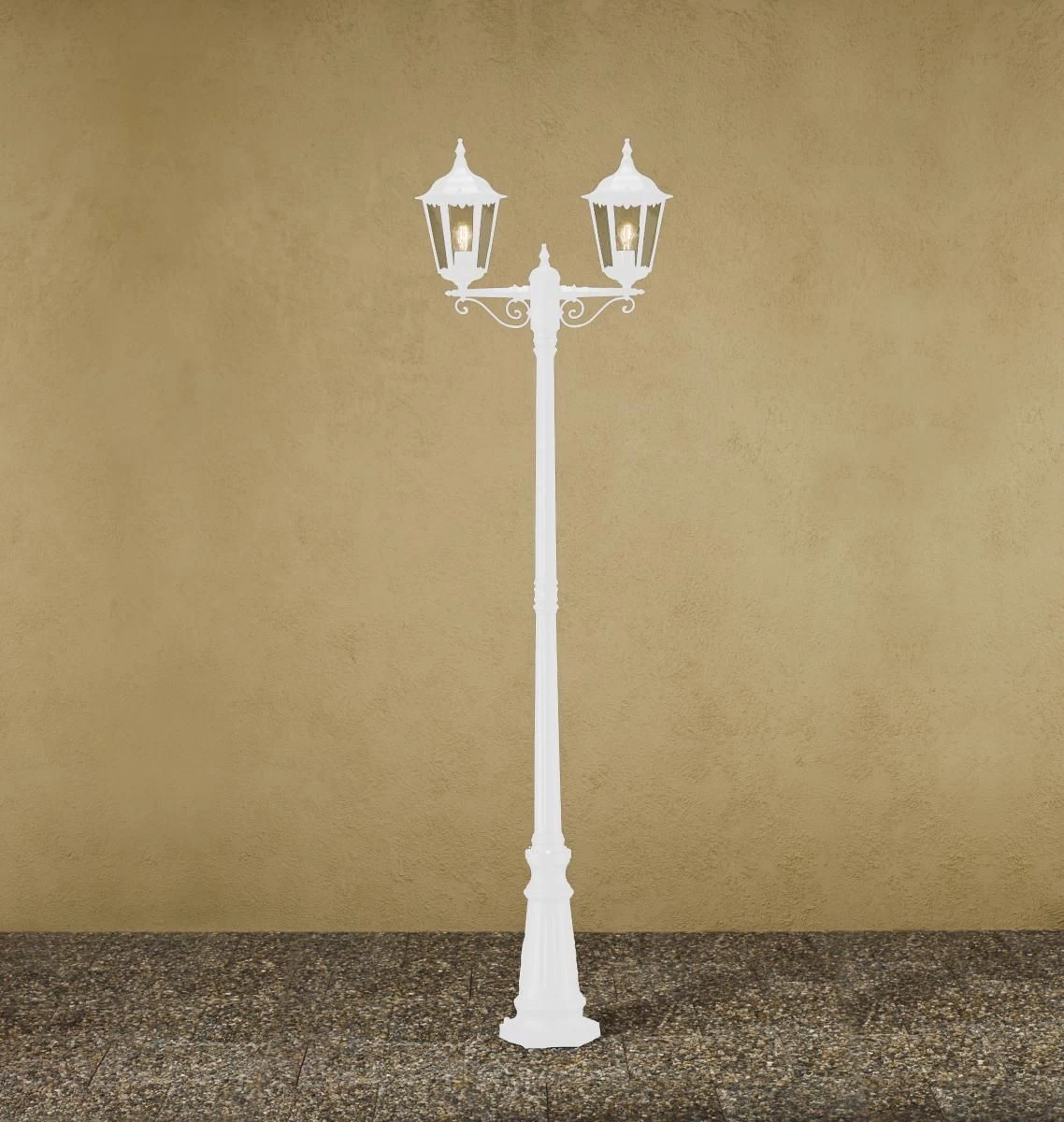 KONSTSMIDE Firenze Weiße Standleuchte Mit 2 Leuchtenköpfen 3 KONSTSMIDE Firenze Weiße Standleuchte Mit 2 Leuchtenköpfen