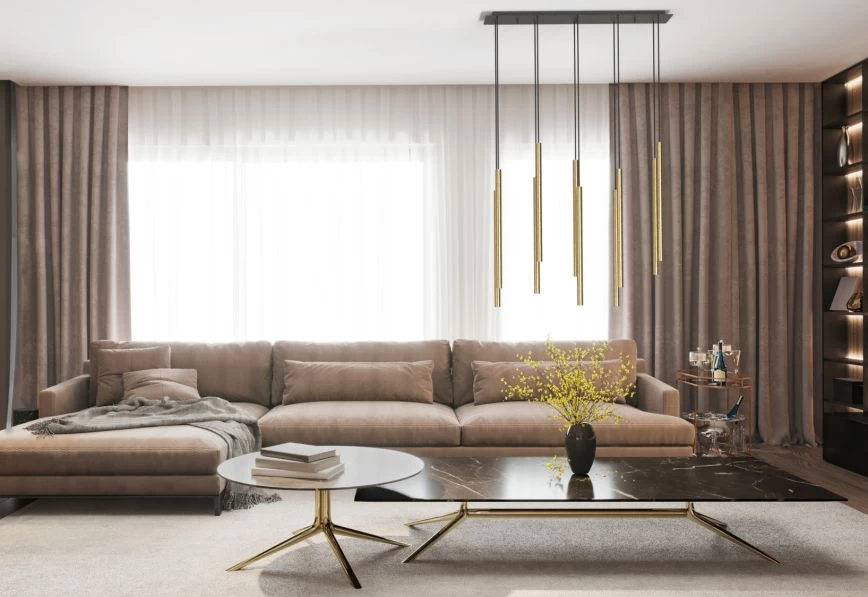 Nowodvorski LASER 490 Pendelleuchte, 10x G9 Messing Schwarz 4 Nowodvorski LASER 490 Pendelleuchte, 10x G9 Messing Schwarz – Bild 2