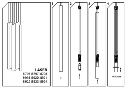 Nowodvorski LASER 490 Pendelleuchte, 10x G9 Messing Schwarz 9 Nowodvorski LASER 490 Pendelleuchte, 10x G9 Messing Schwarz -Lichtwelt Verkauf laserlm