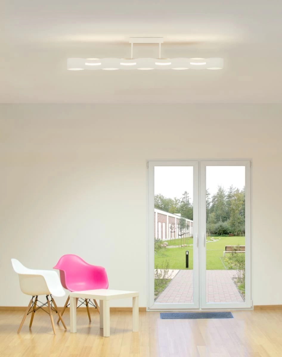 Luce Design Wave LED Deckenleuchte Weiß 2300lm 3000K 13x26x107,5cm Dimmbar 5 Luce Design Wave LED Deckenleuchte Weiß 2300lm 3000K 13x26x107,5cm Dimmbar – Bild 3