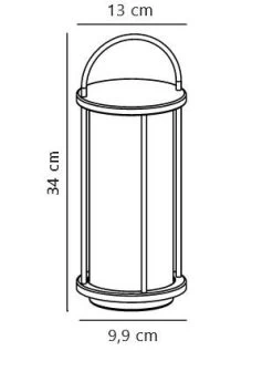 Nordlux LINTON Outdoor Tischlampe Verzinkter Stahl E27 IP54 Mit Kabelschalter 13x13x32,5cm -Lichtwelt Verkauf linton tischleuchte tz
