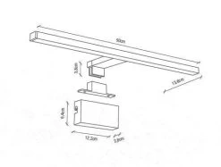 Nordlux MARLEE LED Spiegelleuchte Schwarz 4000K 90Ra IP44 50x13,6x3,8cm -Lichtwelt Verkauf marlee spiegellampe tz 1 2