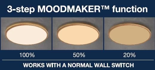 LED Deckenlampe Holzfarben Nordlux Oja 29 IP20 1600lm 2700K Stepdimmer 7 LED Deckenlampe Holzfarben Nordlux Oja 29 IP20 1600lm 2700K Stepdimmer – Bild 5