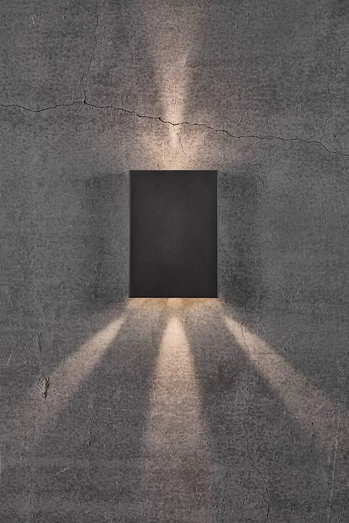 Nordlux Fold 15 Außenwandleuchte LED 2x150lm Schwarz Inkl. Schablonen 6 Nordlux Fold 15 Außenwandleuchte LED 2x150lm Schwarz Inkl. Schablonen – Bild 4