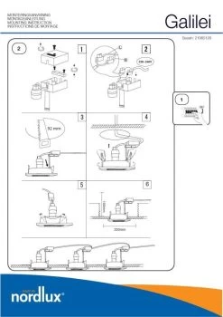 Nordlux Galilei 1-Spot Einbauleuchte Alu -Lichtwelt Verkauf n21060129 ze
