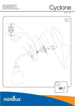 Nordlux Cyclone Indoor Wandleuchte Flex Weiss 7 Nordlux Cyclone Indoor Wandleuchte Flex Weiss -Lichtwelt Verkauf n72991001 ze