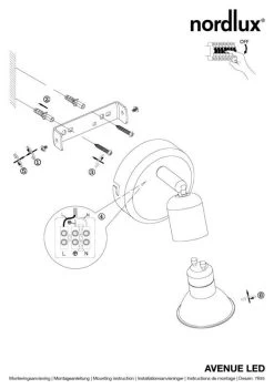 Nordlux Avenue LED Wandspot Geb. Stahl 9 Nordlux Avenue LED Wandspot Geb. Stahl -Lichtwelt Verkauf n76551132 ze