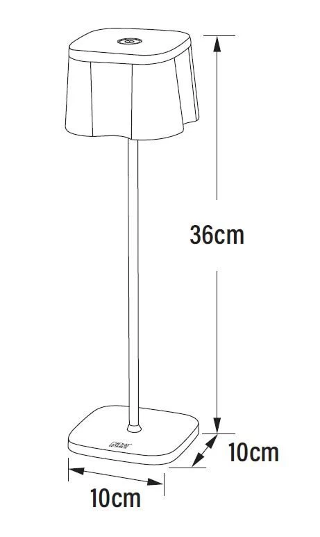 KONSTSMIDE Nice Akku Tischleuchte IP54 Rostfarben Dimmbar 2700/3000K 10 KONSTSMIDE Nice Akku Tischleuchte IP54 Rostfarben Dimmbar 2700/3000K – Bild 8