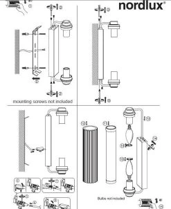 Nordlux Nimal Double Spiegelleuchte Messing 2xE14 IP44 35x12,5x7,8cm -Lichtwelt Verkauf nimalspiegelleuchte mounting 1