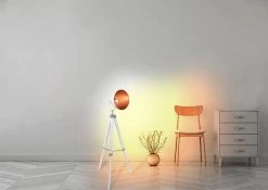 Dreibein Stehleuchte Im Retro Scheinwerfer Look Weiß Näve Christie E27 -Lichtwelt Verkauf nve2058623 4