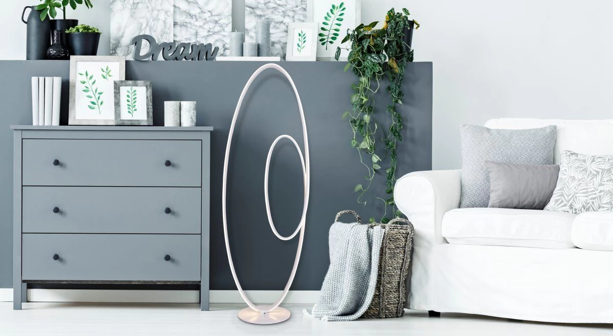 LED Stehleuchte Weiß Näve Odrive 2260lm Mit Drehdimmer 9 LED Stehleuchte Weiß Näve Odrive 2260lm Mit Drehdimmer – Bild 7