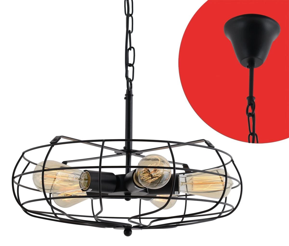 Hängeleuchte Im Ventilator Look Schwarz Näve Alex 5x E27 3 Hängeleuchte Im Ventilator Look Schwarz Näve Alex 5x E27