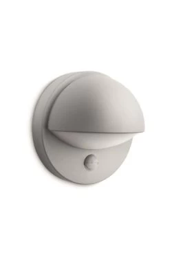 Philips IR Wandaußenlampe Grau June 1-flg. E27 Bewegungsmelder