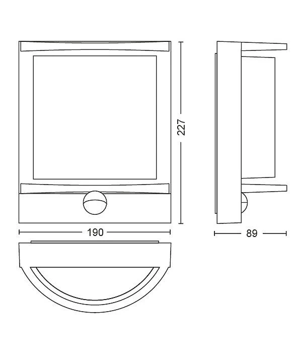 Philips MyGarden Samondra LED Außenwandleuchte Anthrazit 1200lm IP44 22,7x19x9cm Bewegungsmelder 6 Philips MyGarden Samondra LED Außenwandleuchte Anthrazit 1200lm IP44 22,7x19x9cm Bewegungsmelder – Bild 4