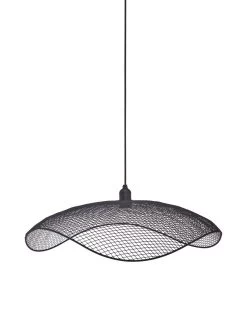 PR Home Vivi Moderne Drahtgeflecht Pendelleuchte Schwarz 61cm E27