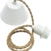 PR Home Cordset Pendelaufhang E27 Mit Gedrehten Textilkabel Jute Beige 120cm -Lichtwelt Verkauf pr home pendelaufhang mit e27 fassung ct 18 n