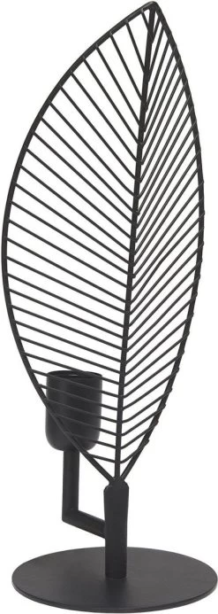Tischlampe Im Blatt Jungle Design Aus Metall Schwarz PR Home Elm 42cm E27 -Lichtwelt Verkauf pr3734203 2