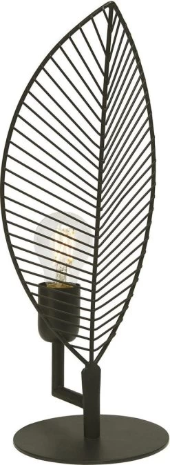 Tischlampe Im Blatt Jungle Design Aus Metall Schwarz PR Home Elm 42cm E27 -Lichtwelt Verkauf pr3734203 3