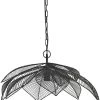 Pendelleuchte Im Blatt Jungle Design Aus Metall Schwarz PR Home Elm 70cm E27 3737003 -Lichtwelt Verkauf pr3737003