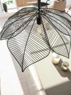 Pendelleuchte Im Blatt Jungle Design Aus Metall Schwarz PR Home Elm 70cm E27 3737003 -Lichtwelt Verkauf pr3737003 2