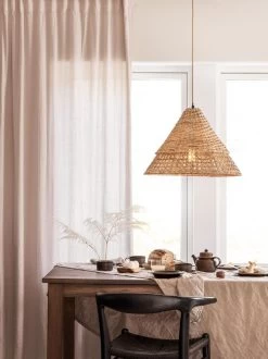 Rattan Hängelampe Aus Geflochtenen Naturmaterial PR Home Pune 50cm E27 -Lichtwelt Verkauf pr3835018 3