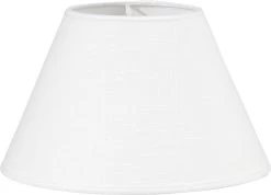 PR Home Empire Franza Lampenschirm Weiß 42x23cm Für E27 Fassung Einer Stehlampe