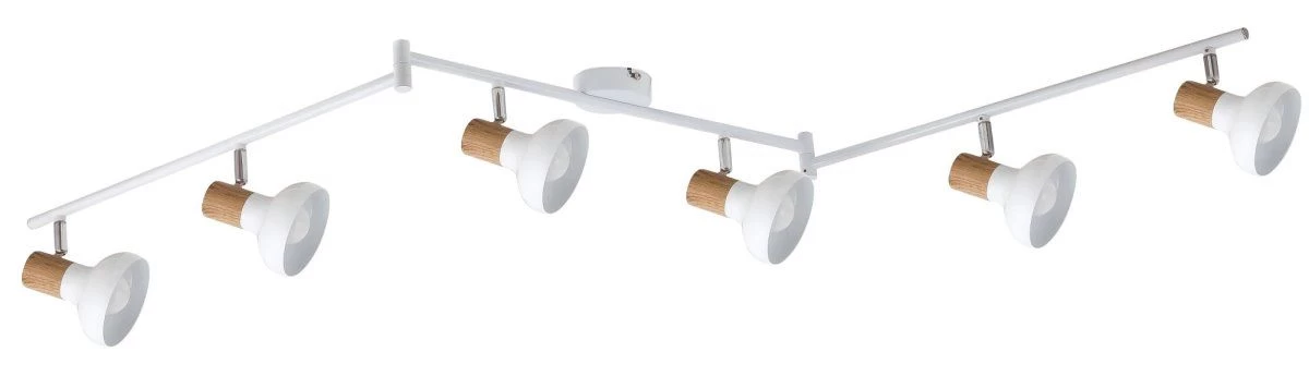 Rabalux Holly Deckenstrahler Weiß, Buche 6xE14 Dimmbar 4 Rabalux Holly Deckenstrahler Weiß, Buche 6xE14 Dimmbar – Bild 2