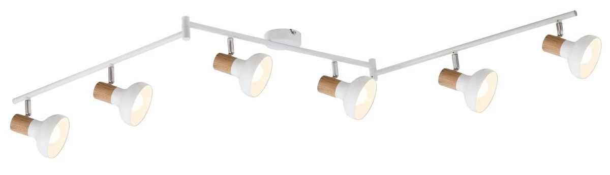 Rabalux Holly Deckenstrahler Weiß, Buche 6xE14 Dimmbar 3 Rabalux Holly Deckenstrahler Weiß, Buche 6xE14 Dimmbar