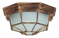 Rabalux Milano Außen Deckenleuchte 1x E27 Gold Antik