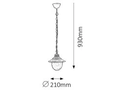Rabalux Barcelona Außen Pendelleuchte 1x E27 Antik Gold 7 Rabalux Barcelona Außen Pendelleuchte 1x E27 Antik Gold -Lichtwelt Verkauf rl8678 tz