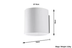 Sollux ORBIS Moderne Wandleuchte Weiss 1-flg. G9 13 Sollux ORBIS Moderne Wandleuchte Weiss 1-flg. G9 -Lichtwelt Verkauf sxsl.0050 ze