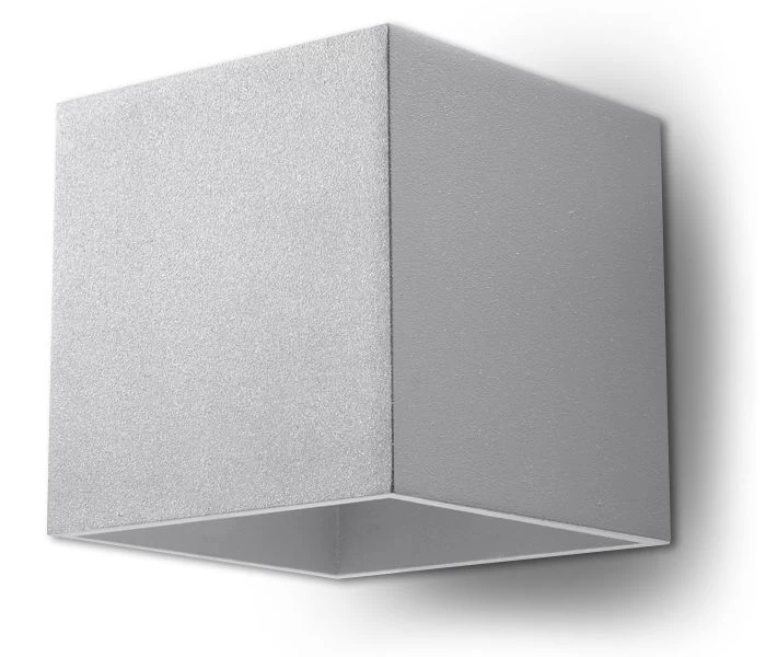 Sollux QUAD Moderne Wandleuchte Eckig Grau 10x10cm 1-flg. G9 3 Sollux QUAD Moderne Wandleuchte Eckig Grau 10x10cm 1-flg. G9