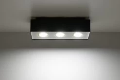 Sollux MONO Moderne Aufbauleuchte Eckig Schwarz, Weiss 3-flg. GU10 8 Sollux MONO Moderne Aufbauleuchte Eckig Schwarz, Weiss 3-flg. GU10 -Lichtwelt Verkauf sxsl.0072 2