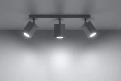 Sollux MERIDA Moderner Deckenstrahler Eckig Weiss 3-flg. GU10 -Lichtwelt Verkauf sxsl.0097 2