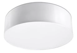 Sollux ARENA Moderne Deckenlampe Rund Weiss 2-flg. E27