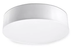 Sollux ARENA Moderne Deckenlampe Rund Weiss 3-flg. E27