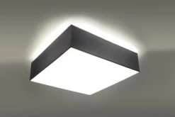Sollux HORUS Moderne Deckenlampe Eckig Silber 2-flg. E27 -Lichtwelt Verkauf sxsl.0137 2