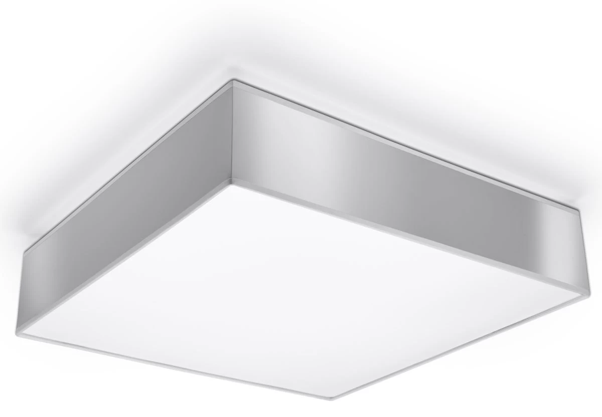 Sollux HORUS Moderne Deckenlampe Eckig Silber 3-flg. E27 3 Sollux HORUS Moderne Deckenlampe Eckig Silber 3-flg. E27
