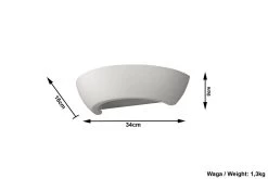 Sollux OSKAR Moderne Keramik Wandleuchte Weiss 1-flg. E27 11 Sollux OSKAR Moderne Keramik Wandleuchte Weiss 1-flg. E27 -Lichtwelt Verkauf sxsl.0160 ze