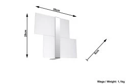 Sollux MASSIMO Moderne Wandleuchte Weiss, Chrom 2-flg. G9 -Lichtwelt Verkauf sxsl.0187 ze