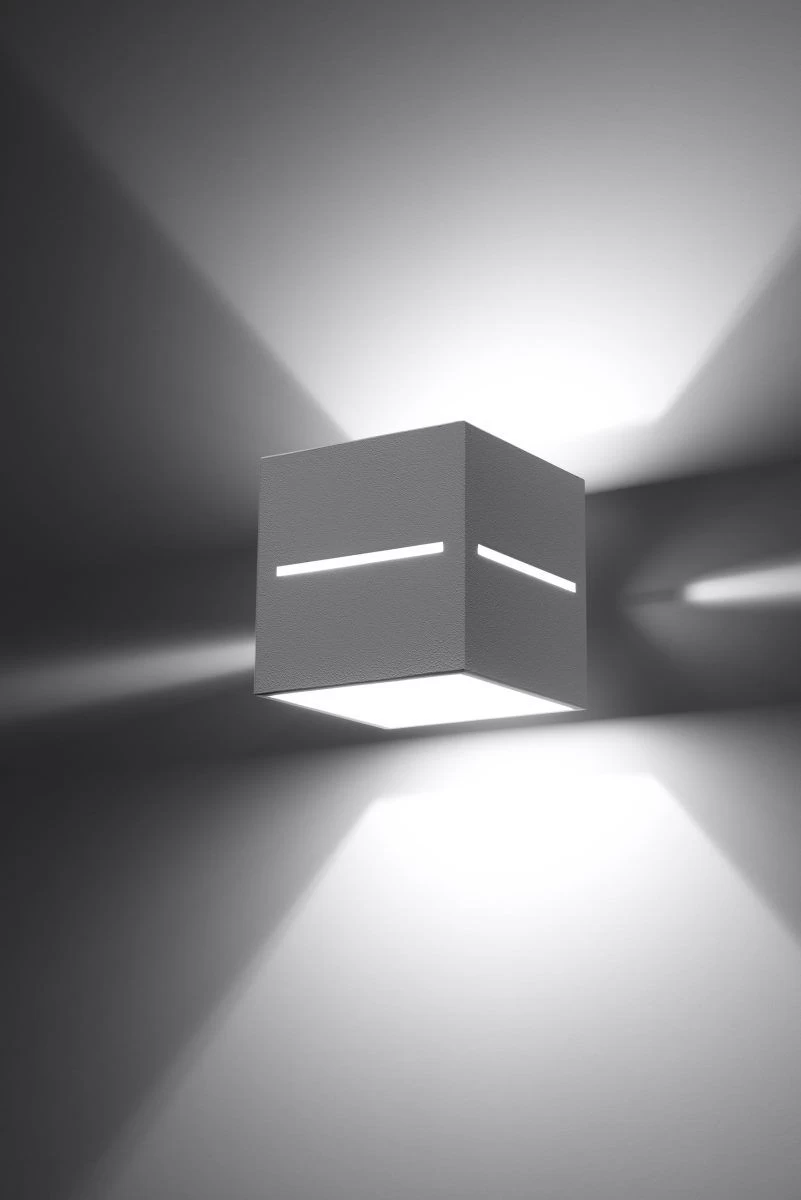Sollux LOBO Moderne Wandleuchte Eckig Weiss 1-flg. G9 5 Sollux LOBO Moderne Wandleuchte Eckig Weiss 1-flg. G9 – Bild 3