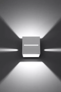 Sollux LOBO Moderne Wandleuchte Eckig Weiss 1-flg. G9 10 Sollux LOBO Moderne Wandleuchte Eckig Weiss 1-flg. G9 -Lichtwelt Verkauf sxsl.0206 3