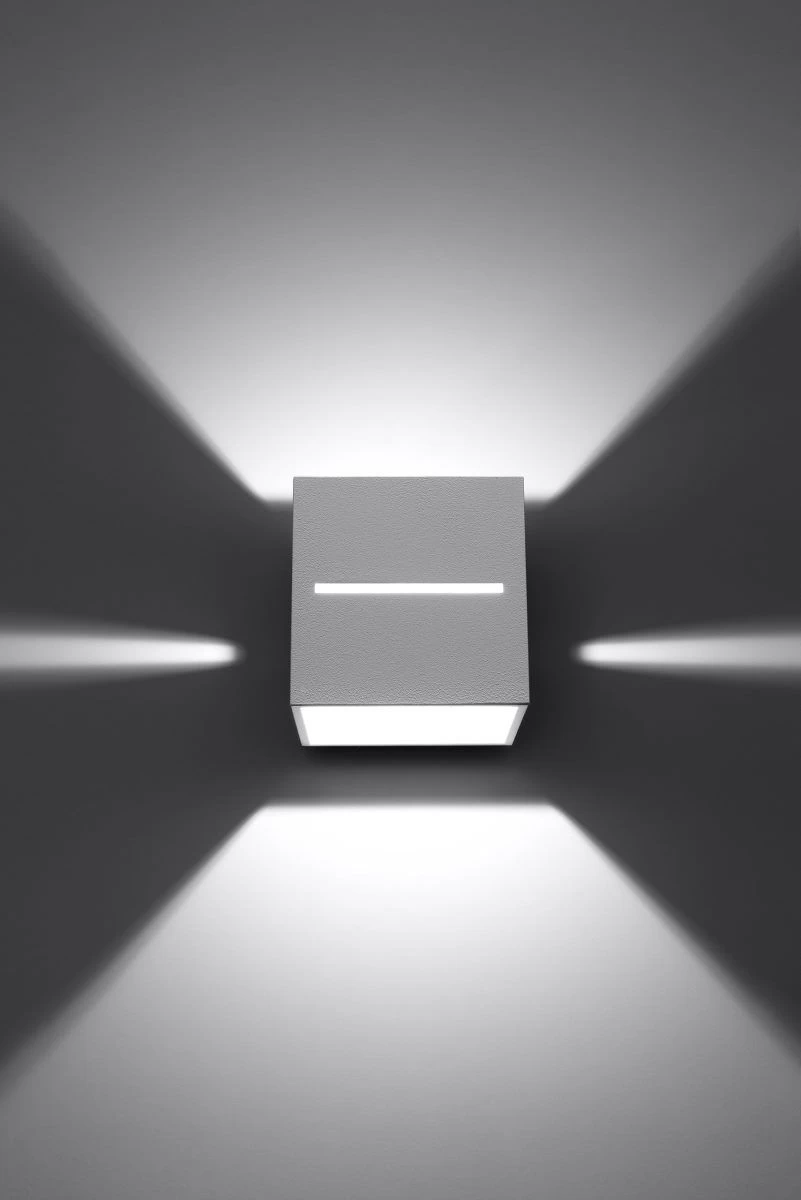 Sollux LOBO Moderne Wandleuchte Eckig Weiss 1-flg. G9 6 Sollux LOBO Moderne Wandleuchte Eckig Weiss 1-flg. G9 – Bild 4