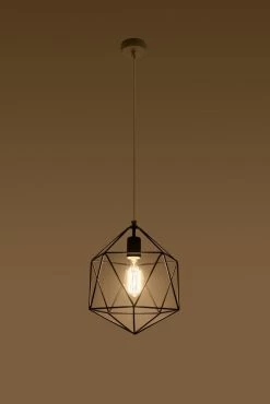 Sollux GASPARE Vintage Hängelampe Schwarz 1-flg. E27 8 Sollux GASPARE Vintage Hängelampe Schwarz 1-flg. E27 -Lichtwelt Verkauf sxsl.0291 2