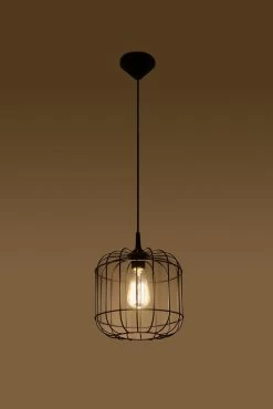 Sollux CELTA Vintage Hängelampe Schwarz 1-flg. E27 8 Sollux CELTA Vintage Hängelampe Schwarz 1-flg. E27 -Lichtwelt Verkauf sxsl.0296 2