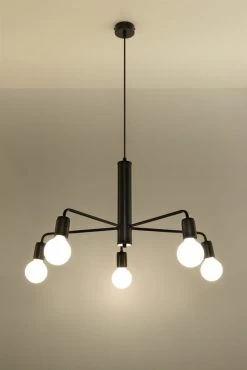Sollux DUOMO Designer Hängelampe Schwarz 5-flg. E27 -Lichtwelt Verkauf sxsl.0304 2