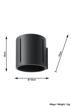 Sollux INEZ Moderne Wandleuchte Schwarz 1-flg. G9 -Lichtwelt Verkauf sxsl.0353 ze